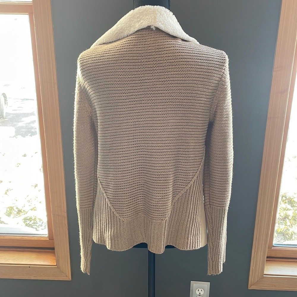Brown jacket sweater
